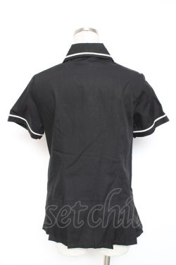 画像2: PEACE NOW / 裾プリーツマリンブラウス M 黒 Y-26-01-20-029-PU-BL-SZ-ZY