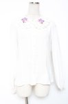 画像1: TRAVAS TOKYO / レディーズブラウス /Frill Collar Blouse F ホワイト Y-26-01-20-032-PU-BL-SZ-ZI (1)