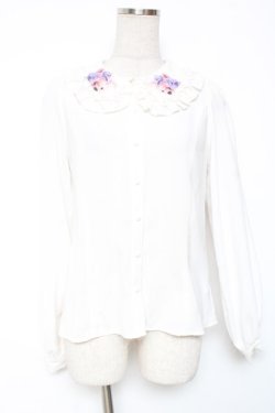 画像1: TRAVAS TOKYO / レディーズブラウス /Frill Collar Blouse F ホワイト Y-26-01-20-032-PU-BL-SZ-ZY