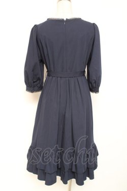 画像2: Sheglit / "Harriet"パフワンピース M ネイビー Y-26-01-20-033-EL-OP-SZ-ZY