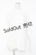 GOSTAR DE FUGA / リネンシャツ 44 白 Y-26-01-20-035-PU-TO-SZ-ZI