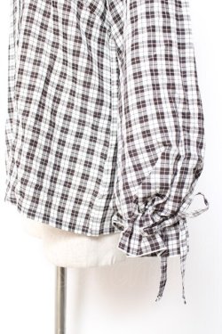 画像4: axes femme POETIQUE / 肩レースデザインパフ袖ブラウス  黒 Y-26-01-20-004-AX-TO-SZ-ZY