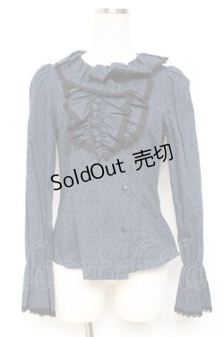 画像1: Moi-meme-Moitie / 小花柄アシンメトリーフリルブラウス 2 ブルー Y-26-01-20-038-MO-BL-SZ-ZY