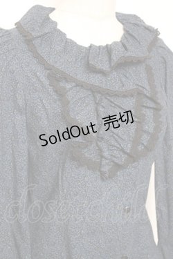 画像3: Moi-meme-Moitie / 小花柄アシンメトリーフリルブラウス 2 ブルー Y-26-01-20-038-MO-BL-SZ-ZY