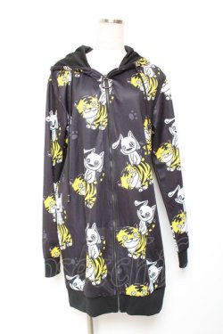 画像1: NieR Clothing / 転写パーカー  黒 Y-26-01-20-040-PU-TO-SZ-ZY