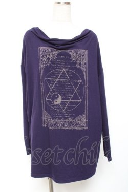 画像1: Deorart / 六芒星プリントカットソー  パープル Y-26-01-20-044-PU-TO-SZ-ZY