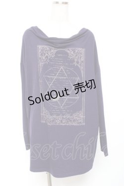 画像1: Deorart / 六芒星プリントカットソー  パープル Y-26-01-20-044-PU-TO-SZ-ZI