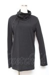 画像1: BPN FOR MEN / 編み上げハイネックカットソー M 黒 Y-26-01-20-047-GO-TO-SZ-ZI (1)