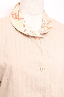 画像4: gouk / 和柄襟ジャケット  ベージュ Y-26-01-20-048-GO-JA-SZ-ZY