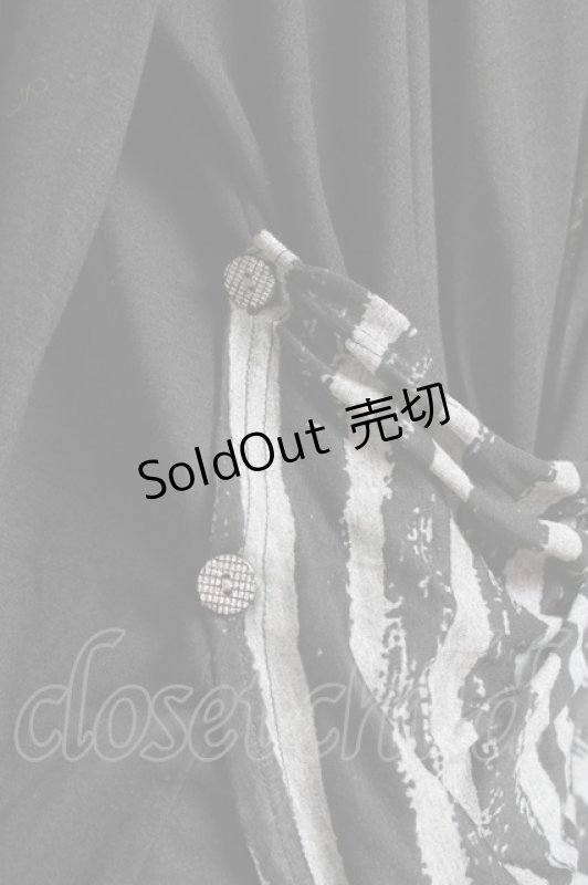 画像3: ALGONQUINS / ボーダー切替ボレロ F 黒×グレー Y-26-01-20-051-AL-TO-SZ-ZI (3)