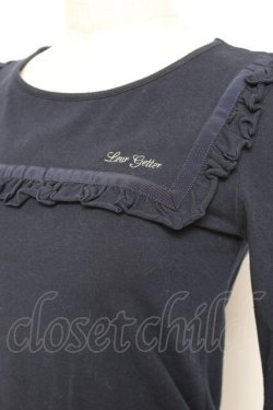 画像3: Leur Getter / スクエアフリルカットソー M 紺 Y-26-01-20-006-LU-TO-SZ-ZY