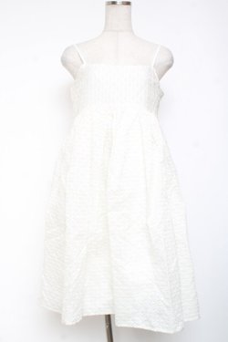 画像1: Candy Stripper / VOLUME CAMISOLE DRESS 2 ホワイト Y-26-01-20-059-PU-OP-SZ-ZY