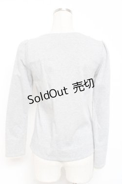 画像2: franche lippee black / 肩リボンプルオーバー M グレー Y-26-01-20-007-LO-TO-SZ-ZI