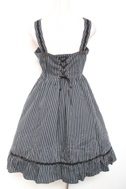 画像2: MIHO MATSUDA / 胸元レースアップジャンパースカート M ネイビー Y-26-01-20-062-GO-OP-SZ-ZY