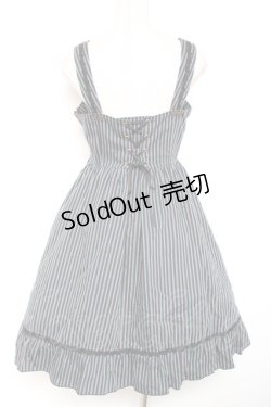 画像2: MIHO MATSUDA / 胸元レースアップジャンパースカート M ネイビー Y-26-01-20-062-GO-OP-SZ-ZI