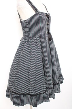 画像4: MIHO MATSUDA / 胸元レースアップジャンパースカート M ネイビー Y-26-01-20-062-GO-OP-SZ-ZY