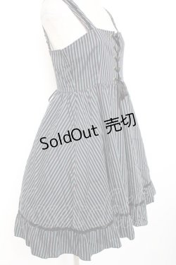 画像4: MIHO MATSUDA / 胸元レースアップジャンパースカート M ネイビー Y-26-01-20-062-GO-OP-SZ-ZI