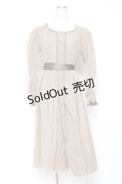 画像1: Vallee lys / ソフトチュールブラウスワンピース  カーキ Y-26-01-20-063-GO-OP-SZ-ZI