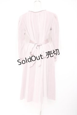 画像2: Vallee lys / ソフトチュールブラウスワンピース  ピンク Y-26-01-20-064-GO-OP-SZ-ZI