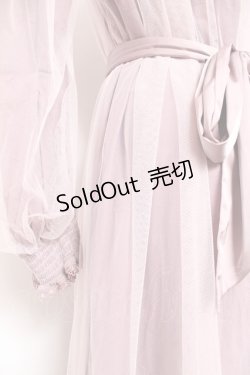 画像3: Vallee lys / ソフトチュールブラウスワンピース  ピンク Y-26-01-20-064-GO-OP-SZ-ZI