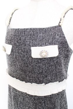 画像3: evelyn / パールショルダーワンピース  グレー Y-26-01-20-065-LO-OP-SZ-ZY