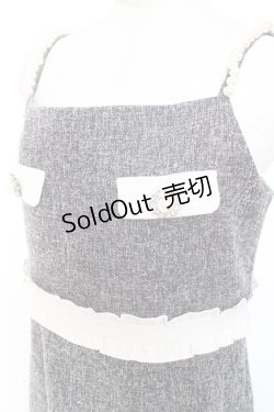 画像3: evelyn / パールショルダーワンピース  グレー Y-26-01-20-065-LO-OP-SZ-ZS