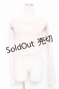 lilLilly / オフショルレースフーディトップス F ピンク Y-26-01-20-008-LO-TO-SZ-ZS