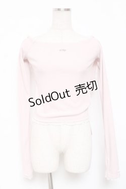 画像1: lilLilly / オフショルレースフーディトップス F ピンク Y-26-01-20-008-LO-TO-SZ-ZS