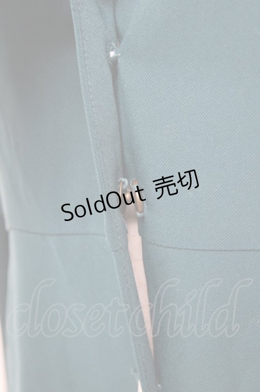 画像4: Fi.n.t / タイ付きドットクレリック衿ワンピース  グリーン Y-26-01-20-068-CA-OP-SZ-ZI (4)