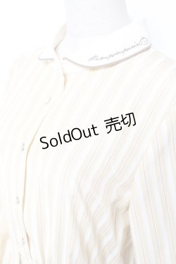 画像3: F i.n.t / クレリックストライプシャツワンピース/ポムポムプリン F ベージュ Y-26-01-20-070-CA-OP-SZ-ZI