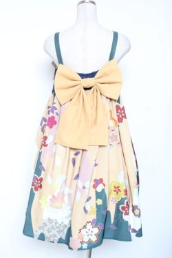 画像3: Cute.Q / 和風セーラージャンパースカート L 山吹 Y-26-01-20-075-EL-OP-SZ-ZY