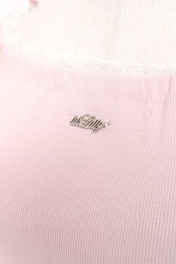 画像4: lilLilly / オフショルレースフーディトップス F ピンク Y-26-01-20-008-LO-TO-SZ-ZY
