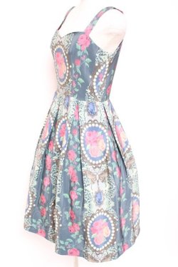 画像2: Juliette et Justine / Le camee de la roseジャンパースカート  アルドアーズ(ブルーグレー) Y-26-01-20-079-CL-OP-SZ-ZY