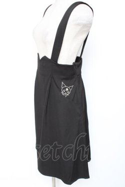 画像2: F i.n.t / サスペンダー付きハイウエストスカート/クロミ F ブラック Y-26-01-20-080-CA-SK-SZ-ZY