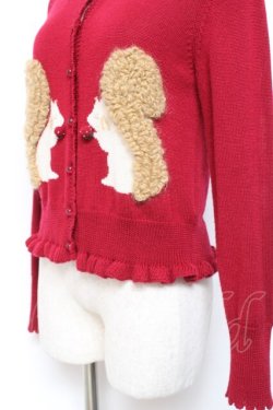 画像2: Leur Getter / Twin Squirrelカーディガン M 赤 Y-26-01-20-009-LU-TO-SZ-ZY