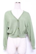 F&A / クリアマーガレット釦UVカットニットカーディガン F ライトグリーン Y-26-01-20-010-LO-TO-SZ-ZI