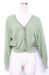 画像1: F&A / クリアマーガレット釦UVカットニットカーディガン F ライトグリーン Y-26-01-20-010-LO-TO-SZ-ZI (1)
