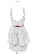 Secret Honey / グレンチェックジャンパースカート  グレー Y-26-01-20-089-CA-OP-AS-ZS
