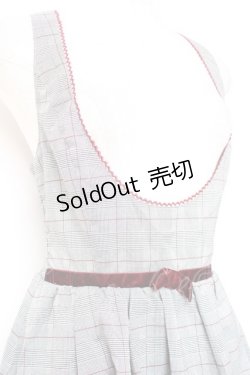 画像3: Secret Honey / グレンチェックジャンパースカート  グレー Y-26-01-20-089-CA-OP-AS-ZS