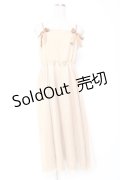 Maison de FLEUR Petite Robe canone / エリカが躍るキャミワンピース  ベージュ Y-26-01-20-091-EL-OP-SZ-ZS