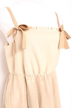 画像3: Maison de FLEUR Petite Robe canone / エリカが躍るキャミワンピース  ベージュ Y-26-01-20-091-EL-OP-SZ-ZS