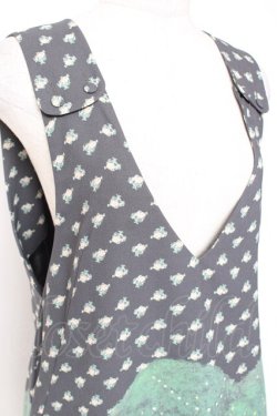 画像4: Franche Lippee / ピクニック柄ワンピース M 黒 Y-26-01-20-093-LO-OP-SZ-ZI