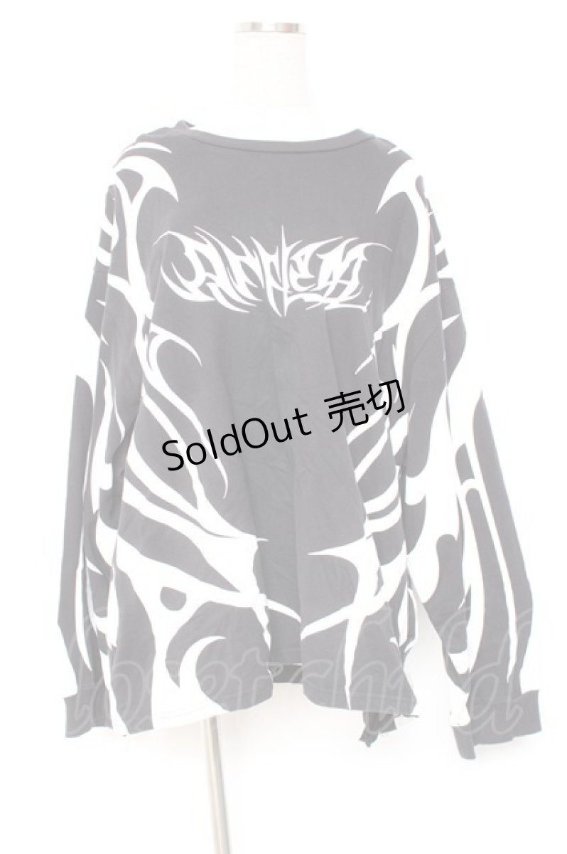 画像1: REFLEM / トライバルBIGロングTEE F ブラック Y-26-01-20-100-PU-TO-SZ-ZI (1)