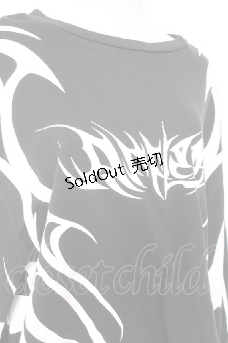 画像4: REFLEM / トライバルBIGロングTEE F ブラック Y-26-01-20-100-PU-TO-SZ-ZI (4)