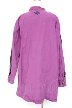 画像2: REFLEM / ネクタイ付き袖ラインシャツ F パープル Y-26-01-20-101-PU-BL-SZ-ZI