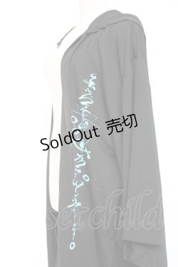 画像2: Deorart / フード付きプリントガウン  黒 Y-26-01-20-103-PU-TO-SZ-ZI