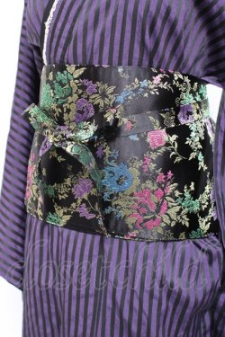 画像5: ALGONQUINS / ストライプ浴衣セット  紫 Y-26-01-20-104-AL-OP-SZ-ZY