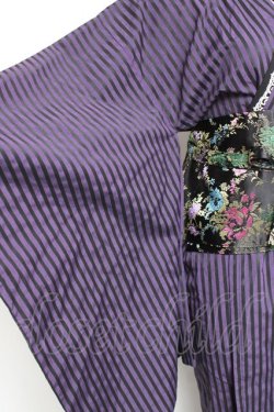 画像6: ALGONQUINS / ストライプ浴衣セット  紫 Y-26-01-20-104-AL-OP-SZ-ZY