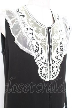 画像3: SERAPHIM / モチーフレースのジャンパースカート  黒 Y-26-01-20-105-LO-OP-SZ-ZI