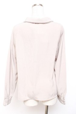 画像2: Fi.n.t / ピコレース使いプチボウタイブラウス F ライトグレー Y-26-01-20-012-CA-BL-SZ-ZI